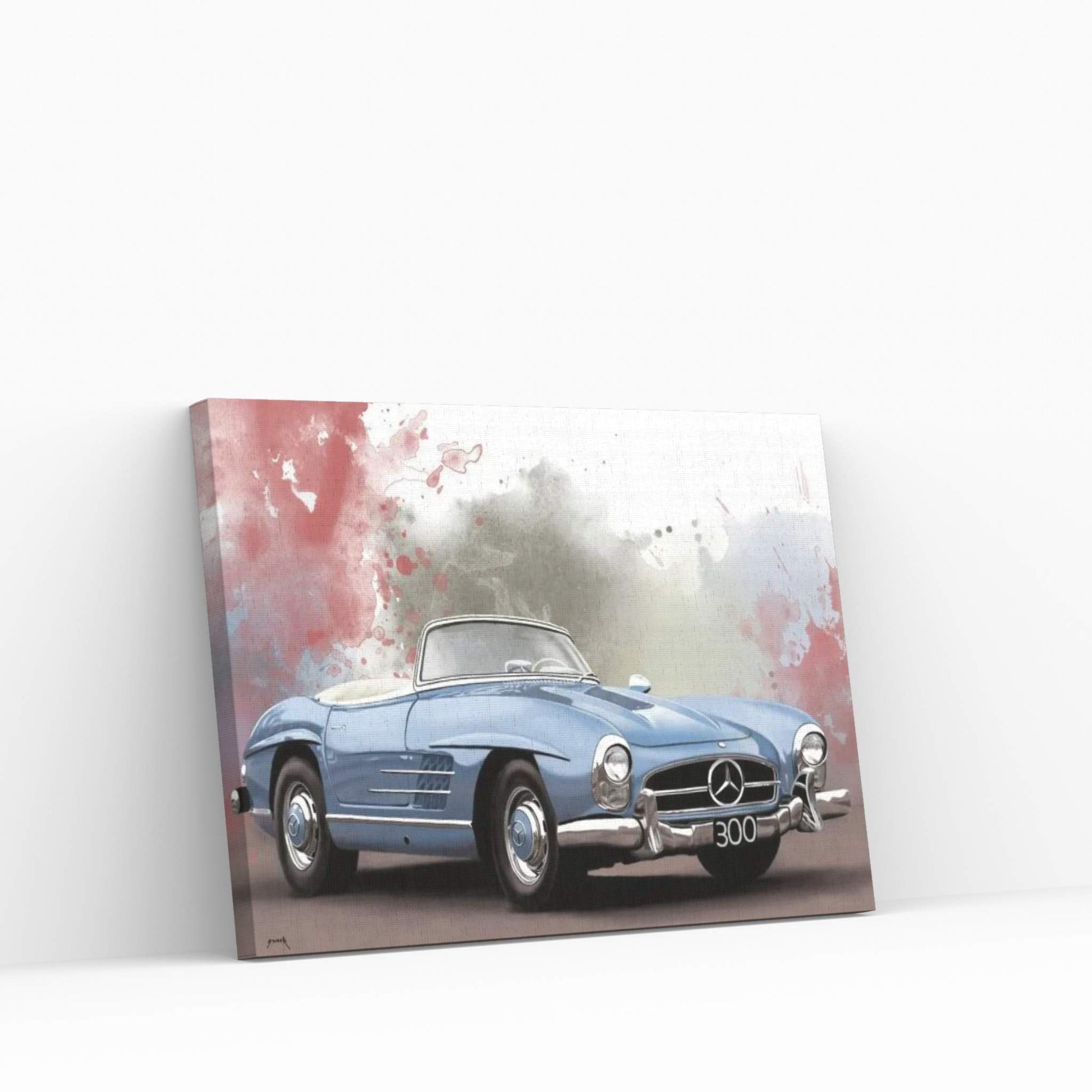 Mercedes 300 SL Canvas Wall Art - Y Canvas