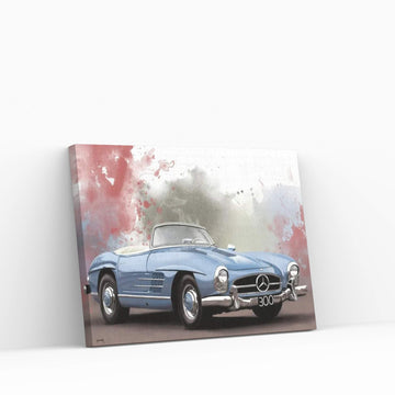 Mercedes 300 SL Canvas Wall Art - Y Canvas