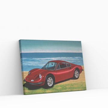Ferrari Dino Canvas Wall Art - Y Canvas