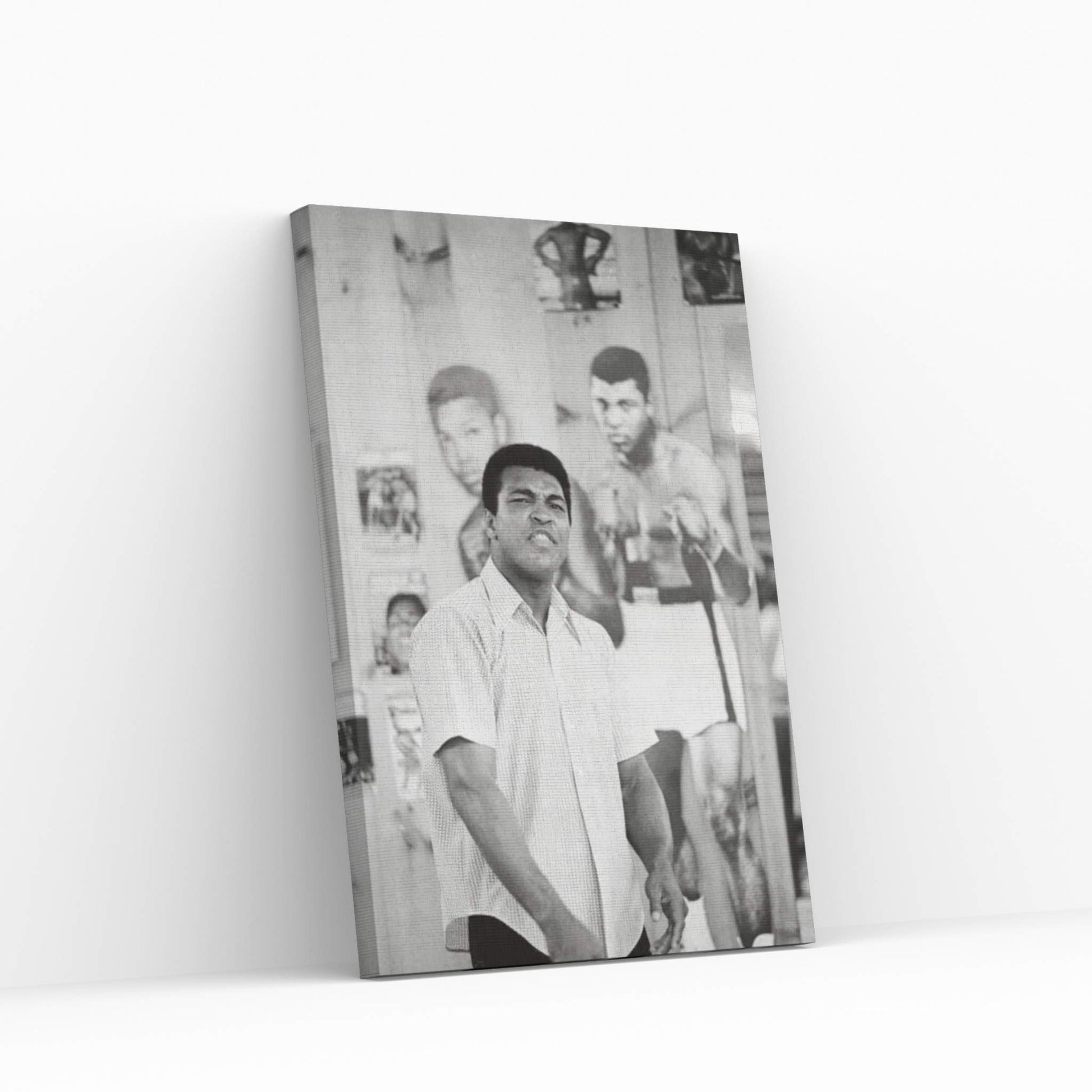 Muhammad Ali Mean Mugging For The Camera Canvas Wall Art - Y Canvas