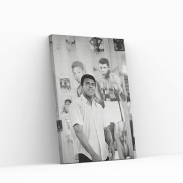 Muhammad Ali Mean Mugging For The Camera Canvas Wall Art - Y Canvas