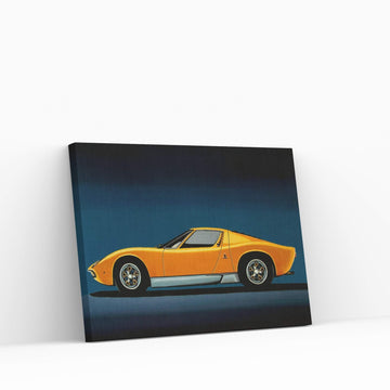 Lamborghini Miura 1966 Canvas Wall Art - Y Canvas