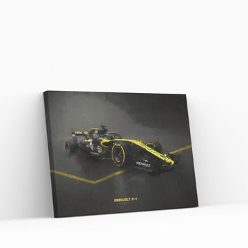 Renault F1 In Watercolor Canvas Wall Art - Y Canvas