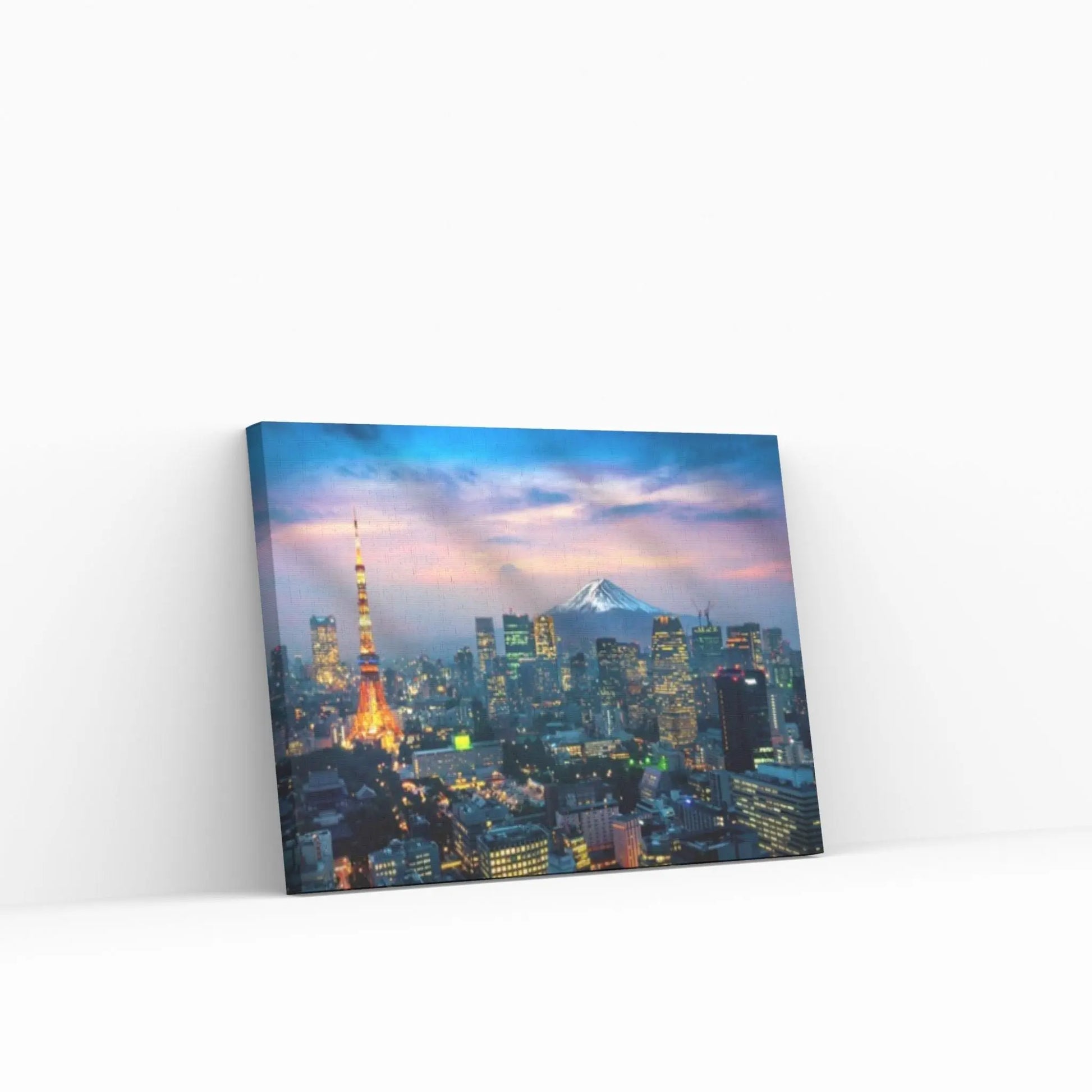 Night Tokyo Canvas Wall Art Print Poster Tokyo Poster Tokyo Photo Japan Cityscape Tokyo Skyline Canvas Art Tokyo Painting - Y Canvas