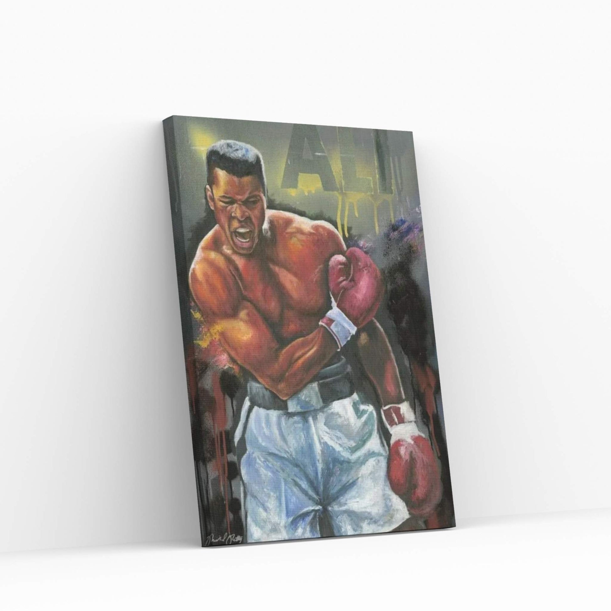 Sting Like A Bee (Muhammad Ali) Canvas Wall Art - Y Canvas
