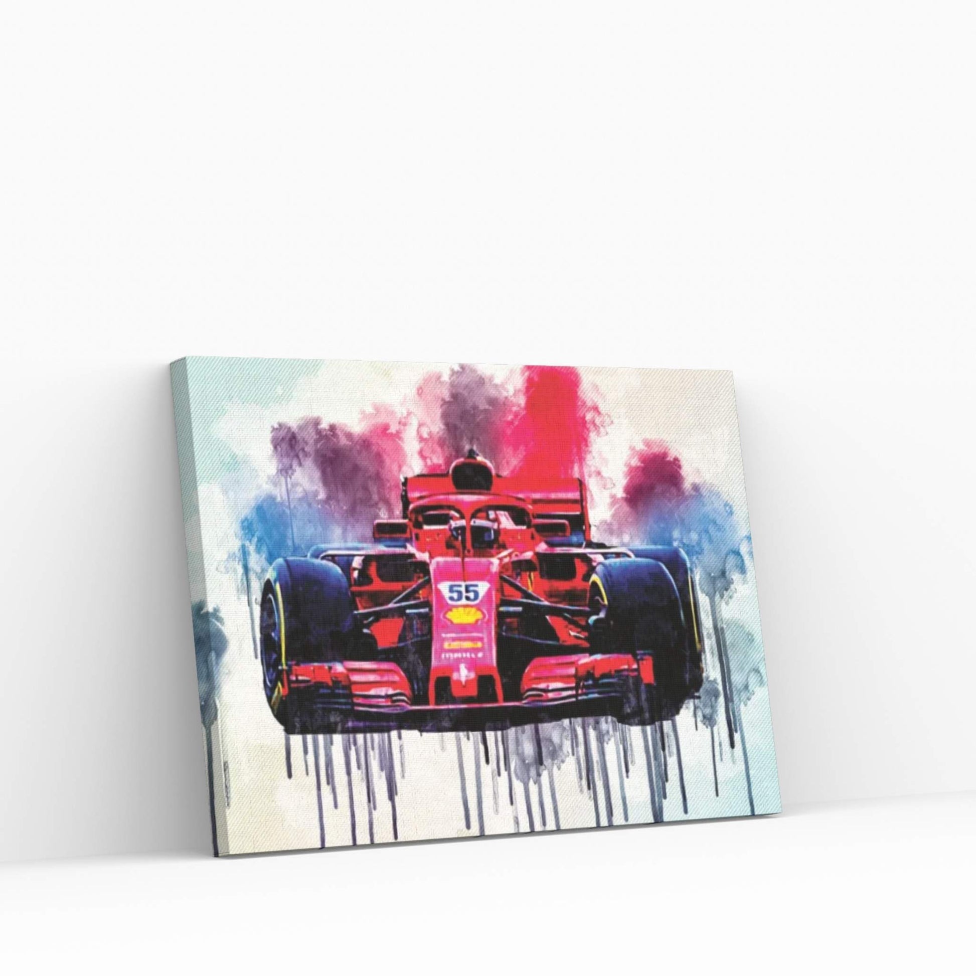 Carlos Sainz Ferrari Sf21 2021 F1 Cars Formula 1 Scuderia Ferrari New Sf21 F1 Canvas Wall Art - Y Canvas