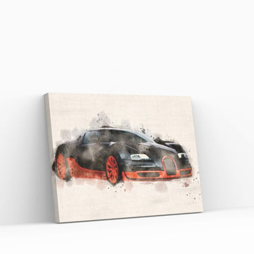 Bugatti Veyron II Canvas Wall Art - Y Canvas