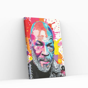 Mike Tyson Pop Art Canvas Wall Art - Y Canvas