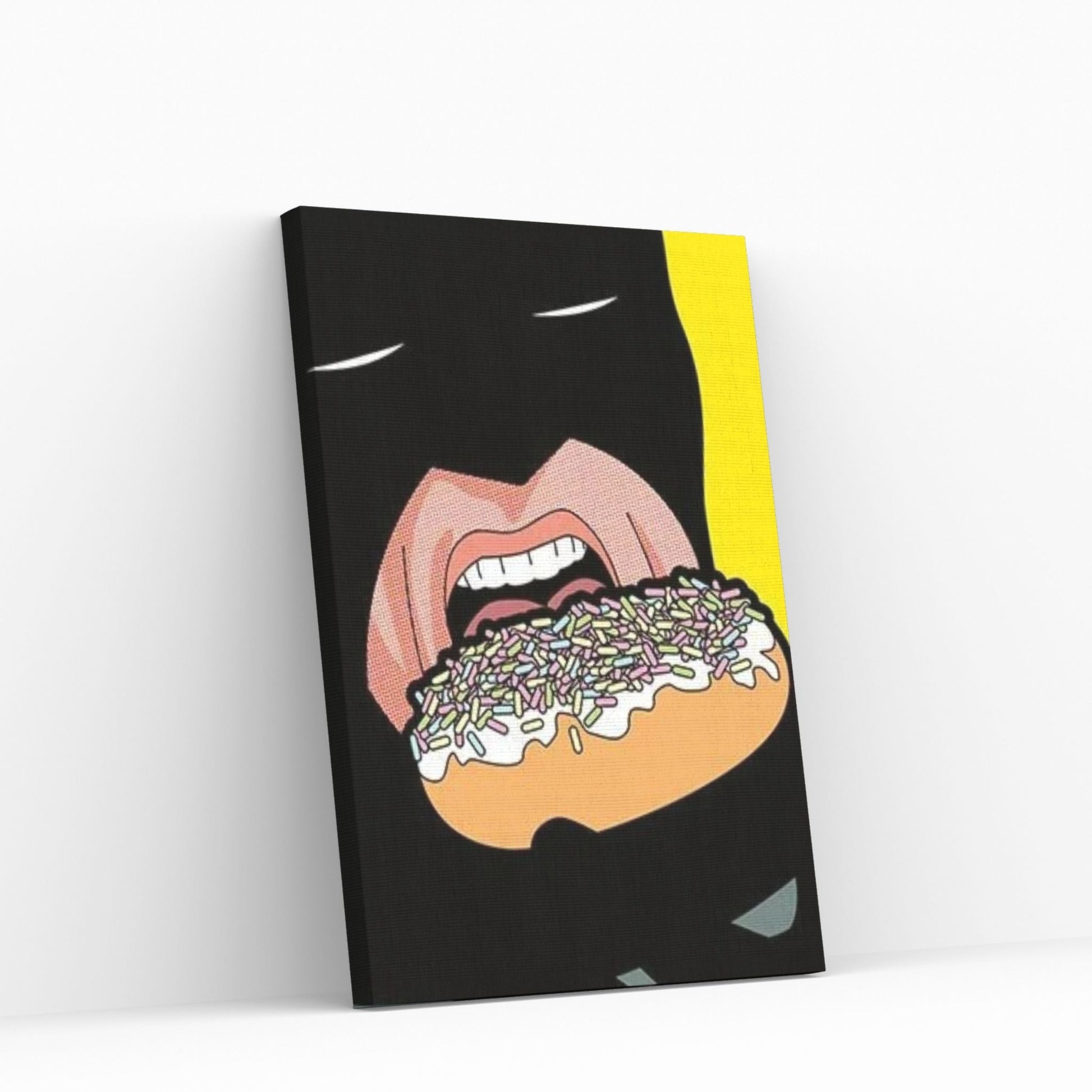 Bat-Donuts Canvas Wall Art - Y Canvas