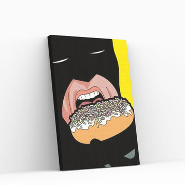 Bat-Donuts Canvas Wall Art - Y Canvas