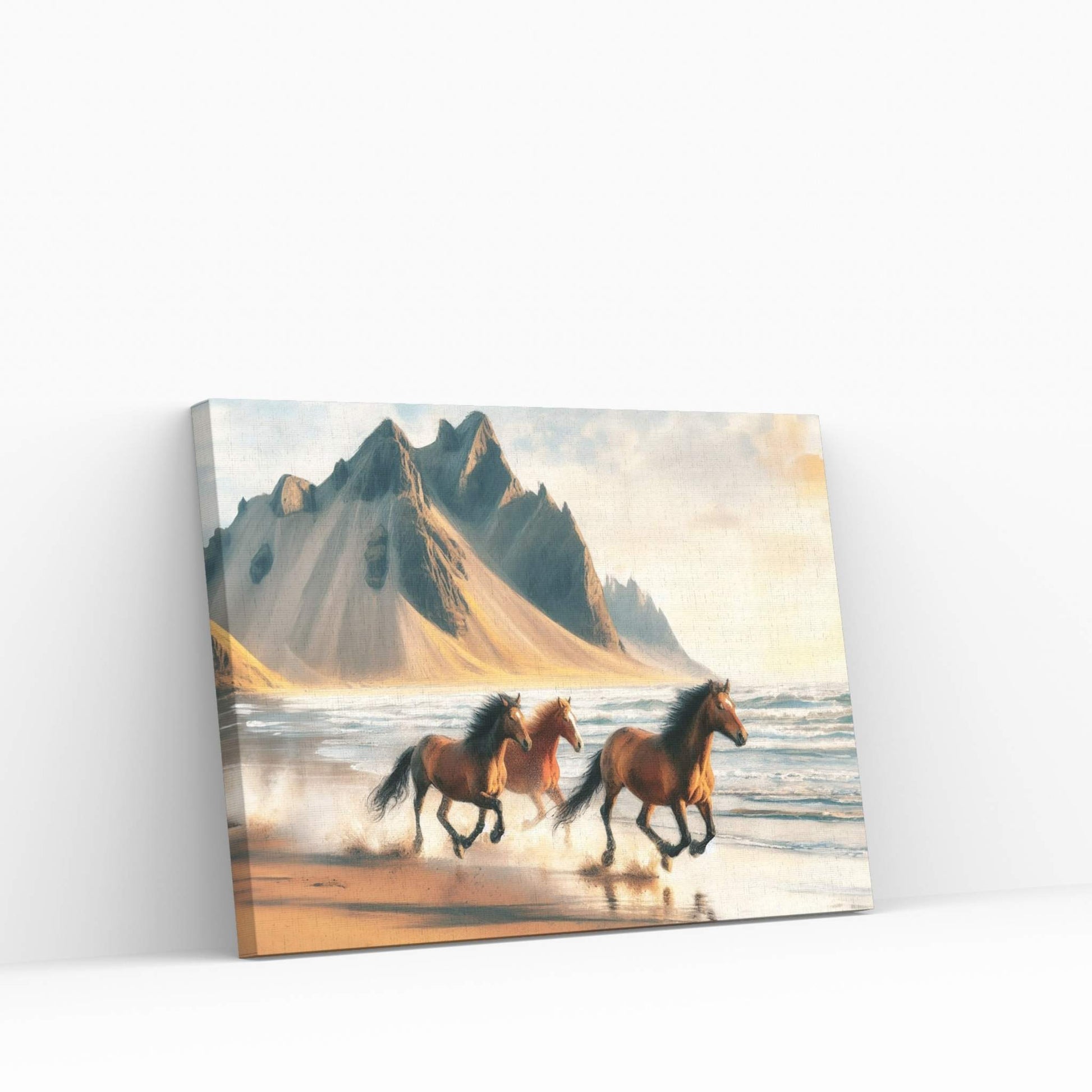 Beautiful Brown Horse Canvas Wall Art , Animal Wall Art - Y Canvas