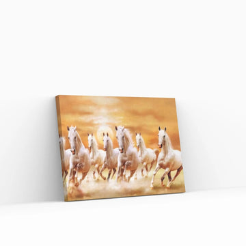 Large Running Horses Canvas Wall Art Print, Horse Poster Large Wall Art, Modern Trendy Wall Art Decor - Y Canvas