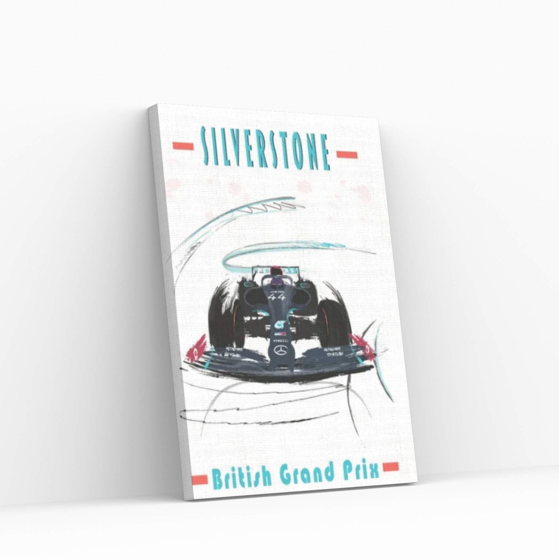 Lewis Hamilton, Silverton, F1 Poster Canvas Wall Art - Y Canvas