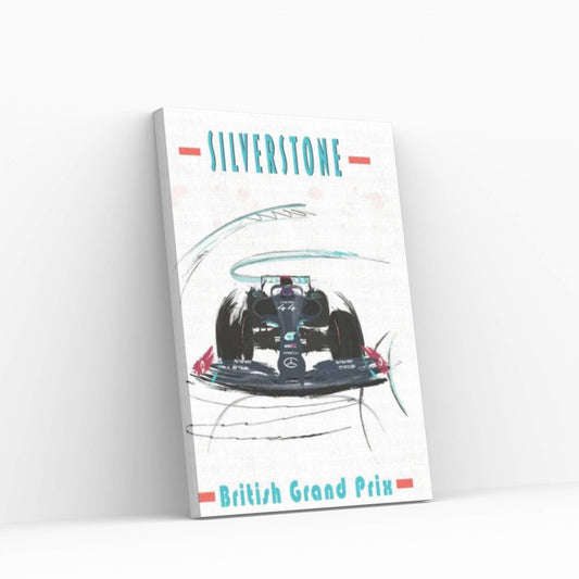 Lewis Hamilton, Silverton, F1 Poster Canvas Wall Art - Y Canvas