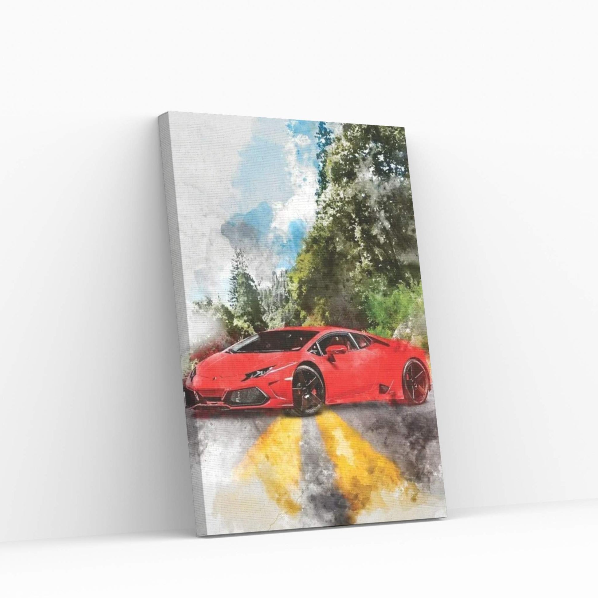 Lamborghiri Huracan Canvas Wall Art - Y Canvas