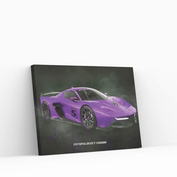 Fittipaldi EF7 Vision sports car Canvas Wall Art - Y Canvas