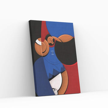 Blue Arrow Canvas Wall Art - Y Canvas