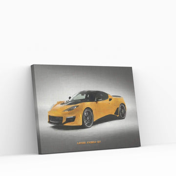 Lotus 2020 Evora GT In Watercolor Canvas Wall Art - Y Canvas