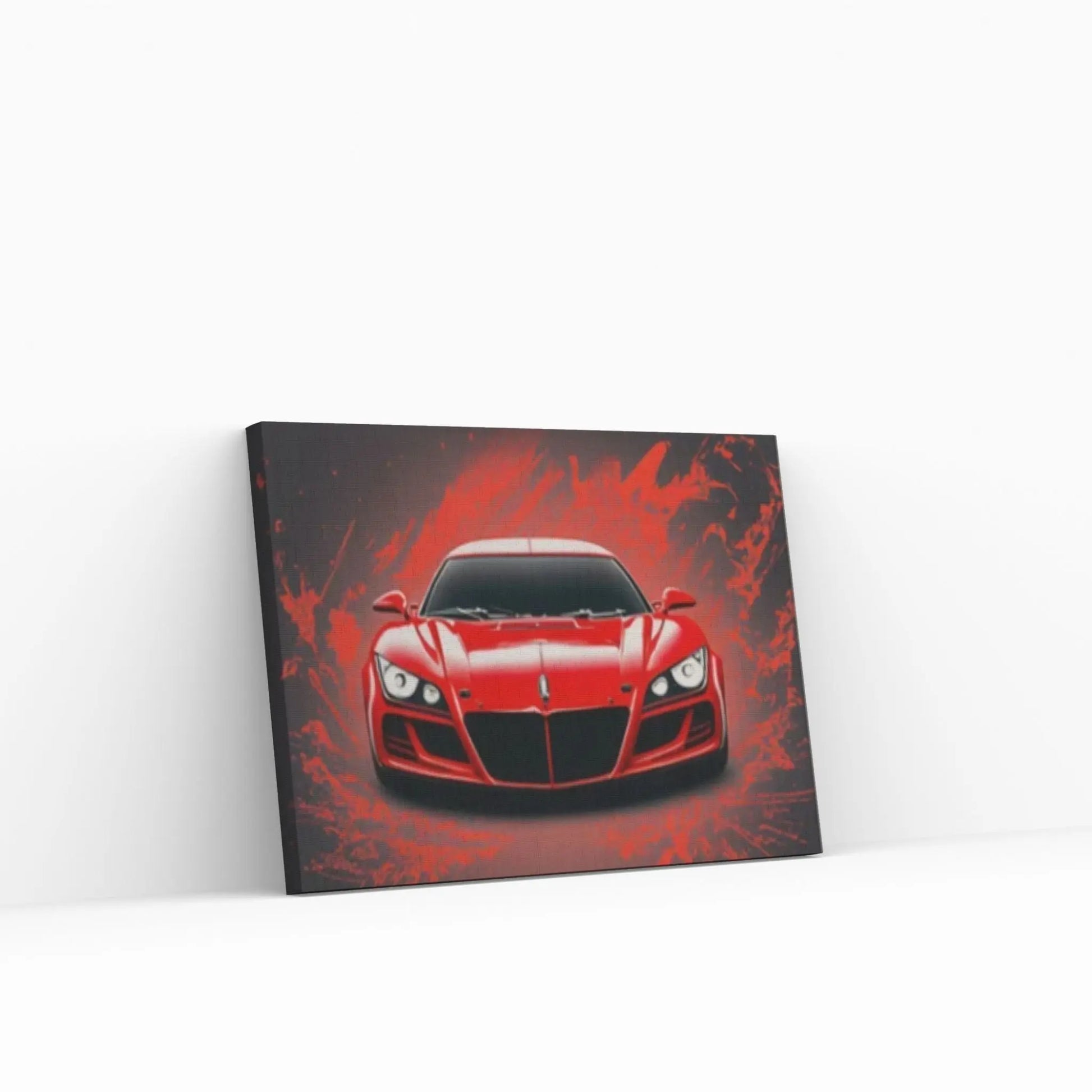 Red Sport Cars Canvas Wall Art Poster Print, Supercar Wall Art - Y Canvas