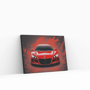 Red Sport Cars Canvas Wall Art Poster Print, Supercar Wall Art - Y Canvas