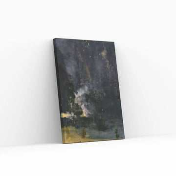James McNeill Whistler : Nocturne in Black and Gold – The Falling Rocket Canvas Wall Art Print Poster - Y Canvas