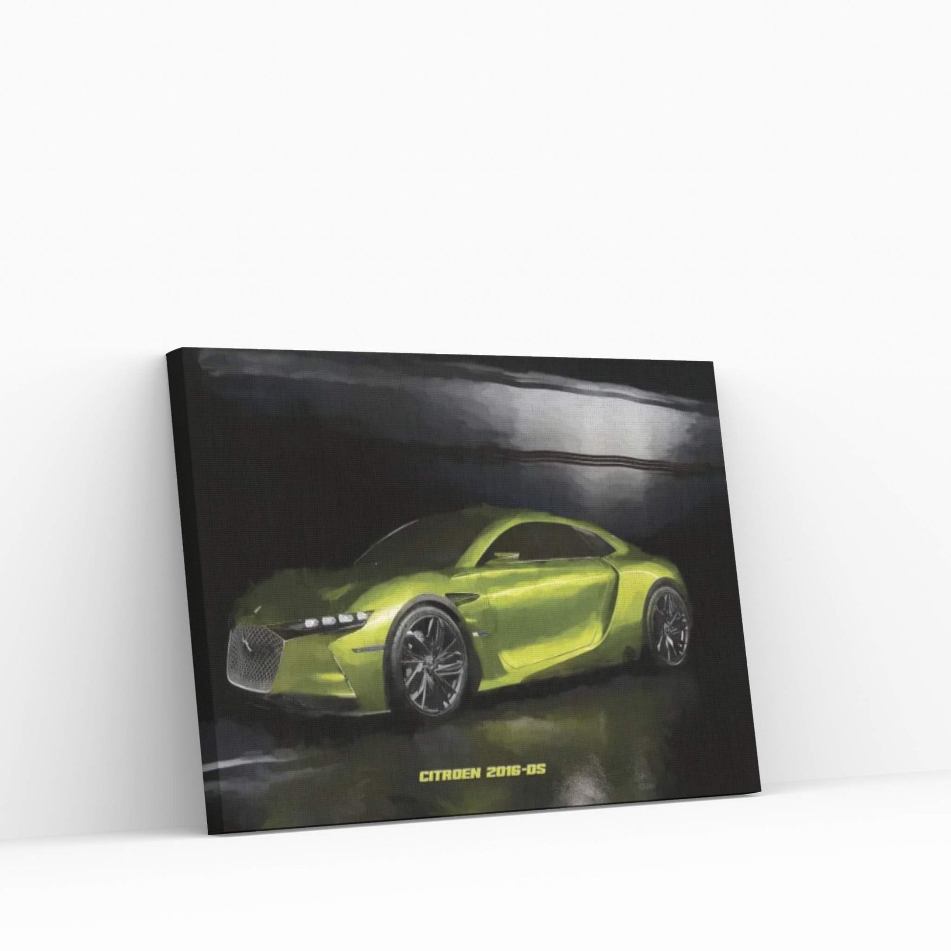 Citroen 2016 DS In Watercolor Canvas Wall Art - Y Canvas
