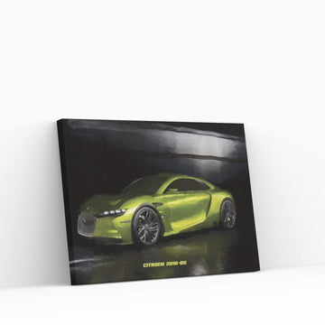 Citroen 2016 DS In Watercolor Canvas Wall Art - Y Canvas
