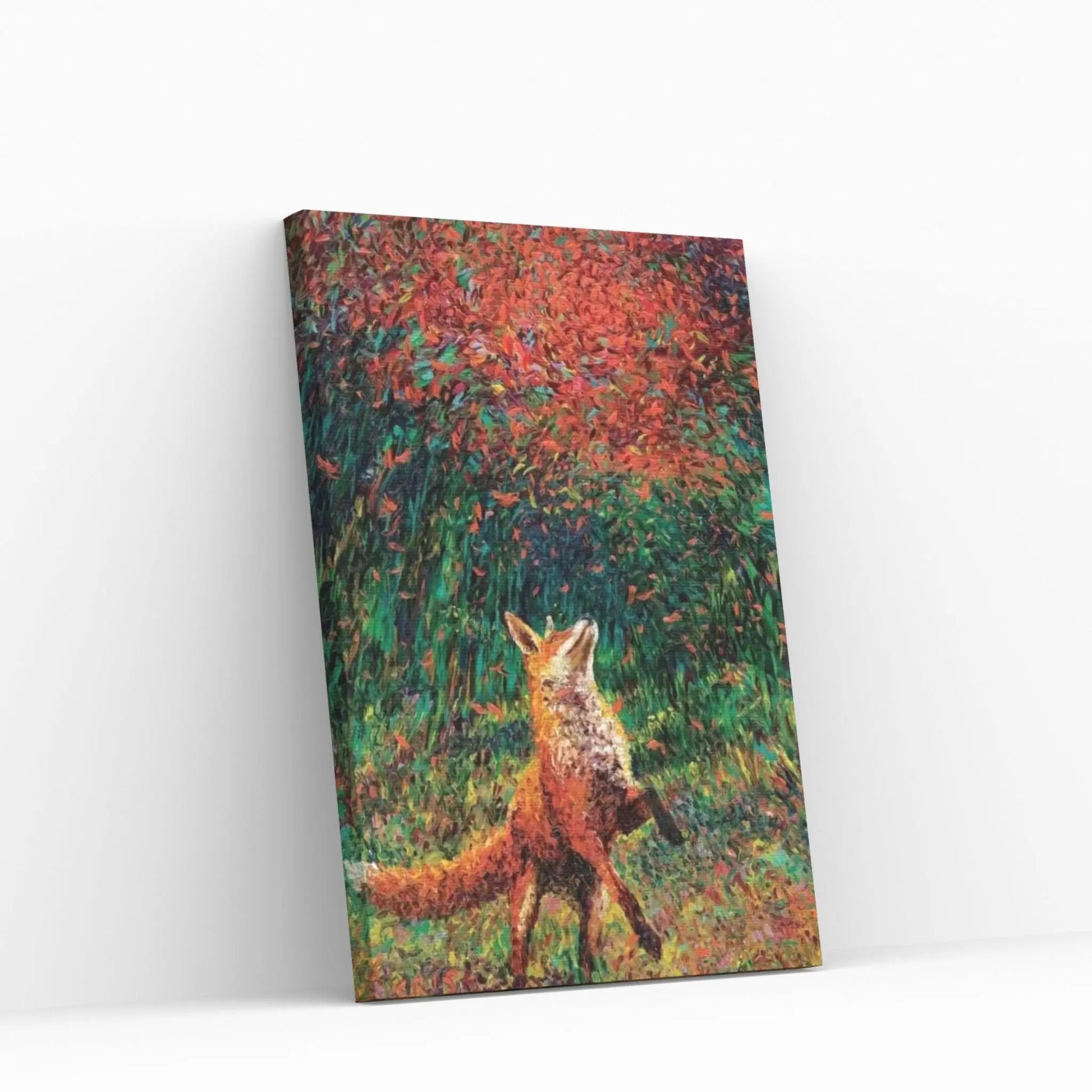 Fox Fire Canvas Wall Art - Y Canvas