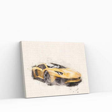 Lamborghini Aventador v II Canvas Wall Art - Y Canvas