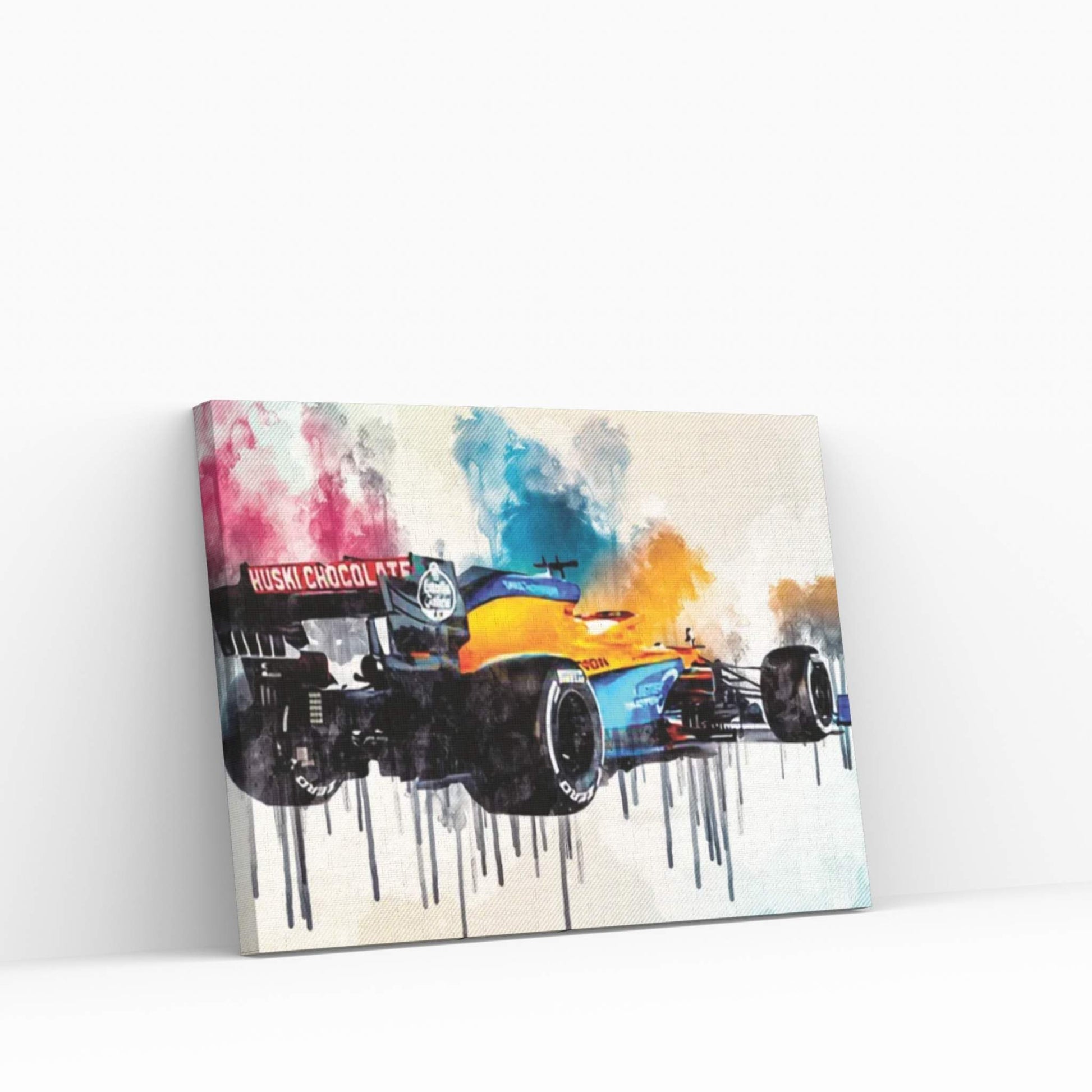 Mclaren Mcl35 Back View 2020 F1 Cars Studio Lando Norris Formula 1 Mclaren F1 Canvas Wall Art - Y Canvas