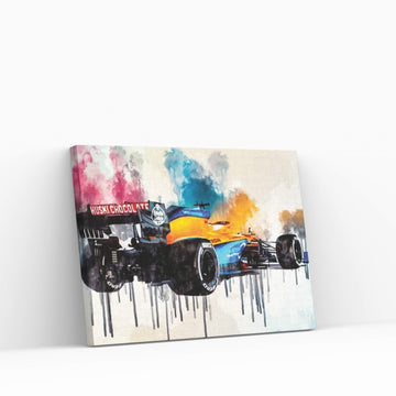 Mclaren Mcl35 Back View 2020 F1 Cars Studio Lando Norris Formula 1 Mclaren F1 Canvas Wall Art - Y Canvas