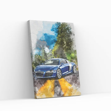 Audi R8 Canvas Wall Art - Y Canvas