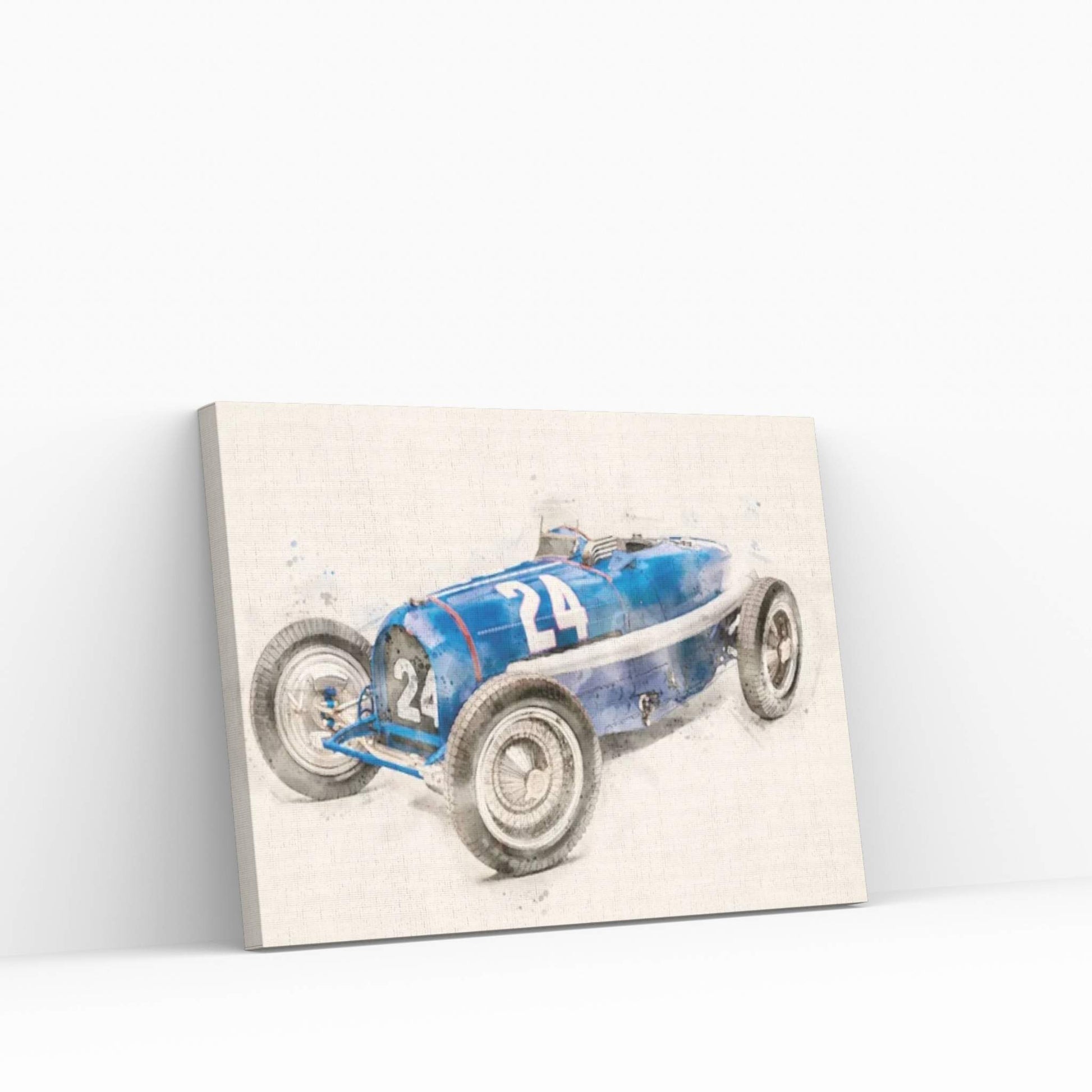 Bugatti Retro V II Canvas Wall Art - Y Canvas