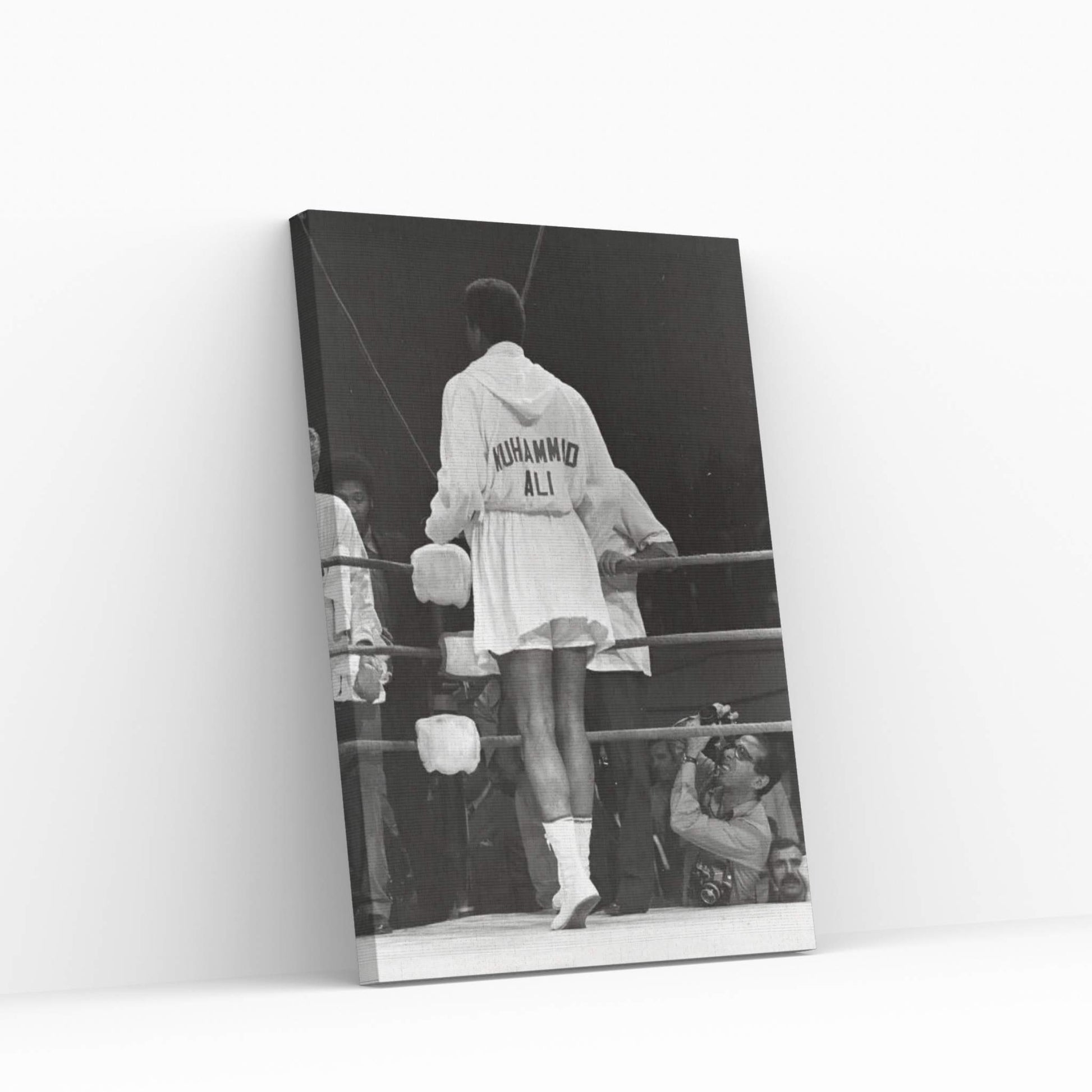 Rear View Of A Robed Muhammad Ali Canvas Wall Art - Y Canvas
