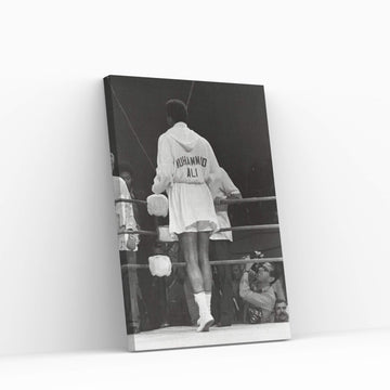 Rear View Of A Robed Muhammad Ali Canvas Wall Art - Y Canvas