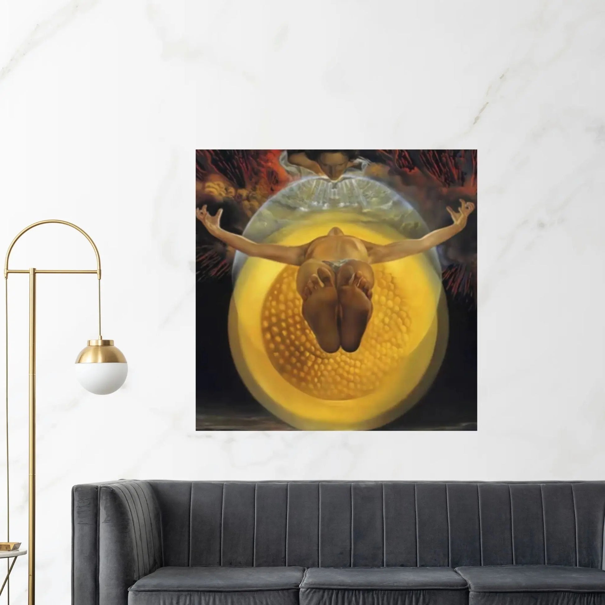 Salvador Dali - Canvas Wall Art Print, Salvador Dali Exhibition 1947 Poster - Surrealism Wall Art - Y Canvas