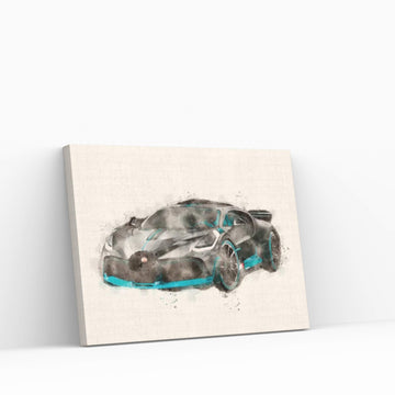 Bugatti Veyron IX Canvas Wall Art - Y Canvas