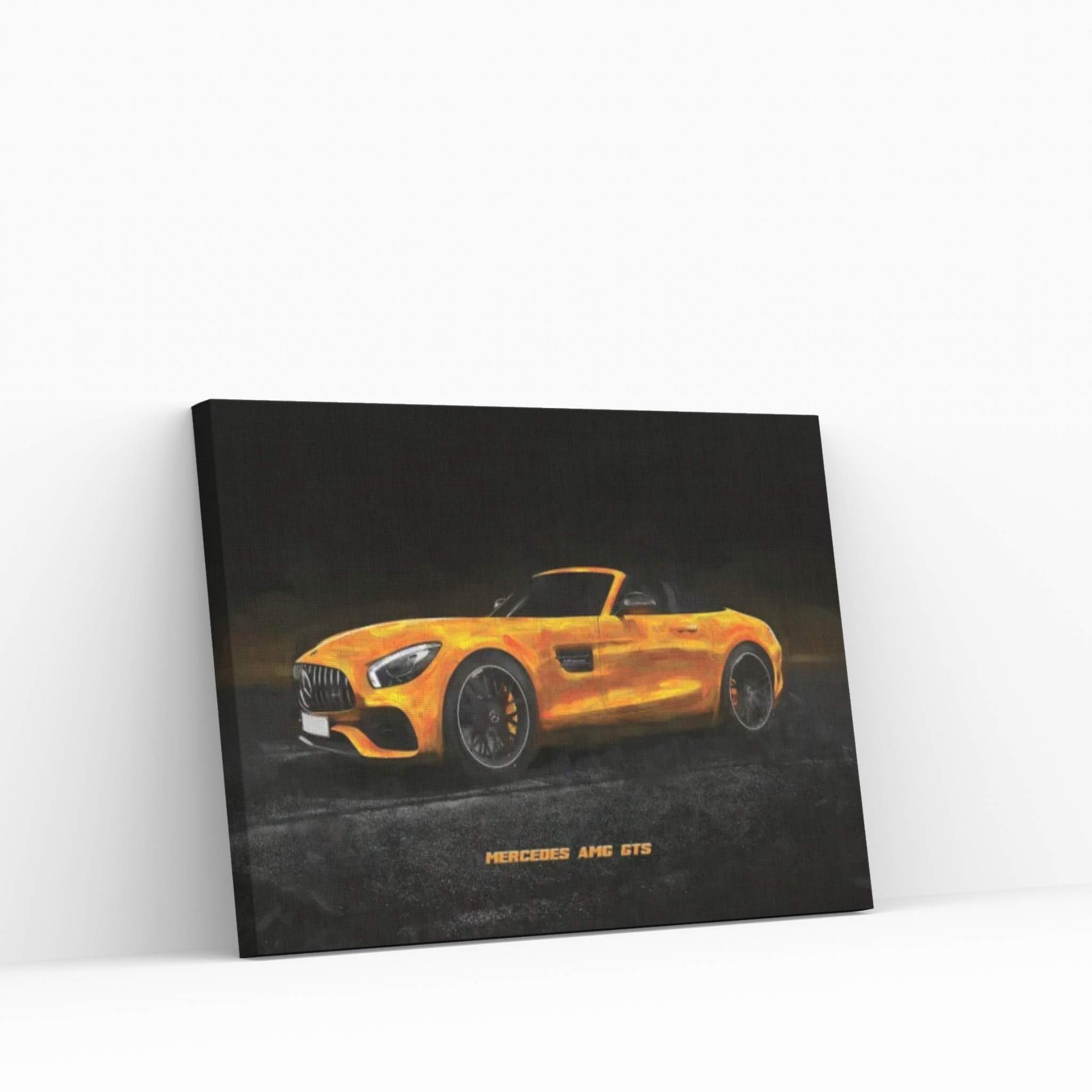Mercedes AMG GTS In Watercolor Canvas Wall Art - Y Canvas