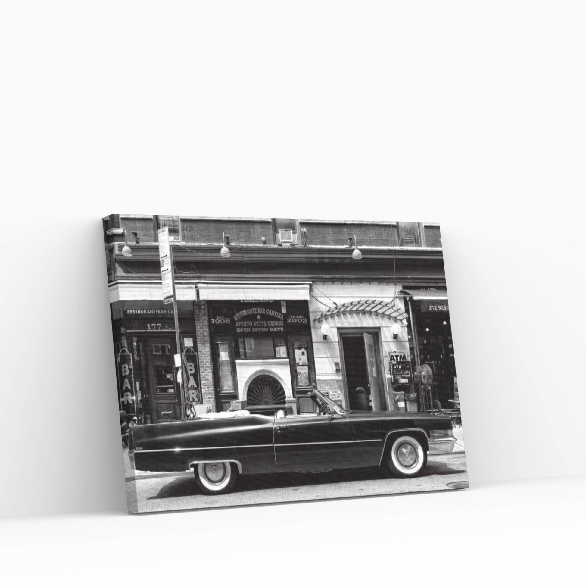 Black Cadillac Canvas Wall Art - Y Canvas