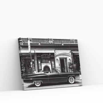 Black Cadillac Canvas Wall Art - Y Canvas