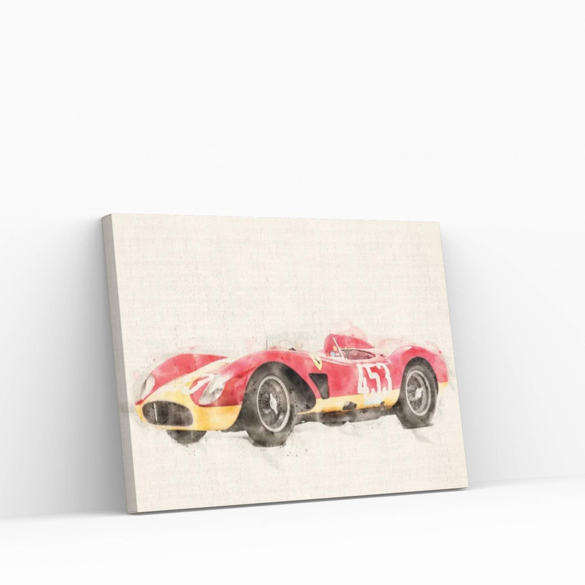 Ferrari Retro Tuning MCMLVII Canvas Wall Art - Y Canvas