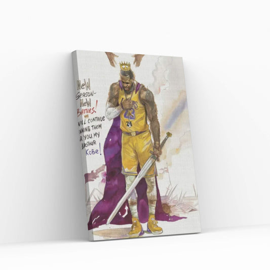 For You My Brother Kobe Canvas Wall Art - Y Canvas