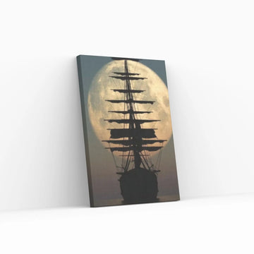 Sailing Boat Canvas, Sea Landscape, Sailboat Painting,Ocean Painting - Y Canvas
