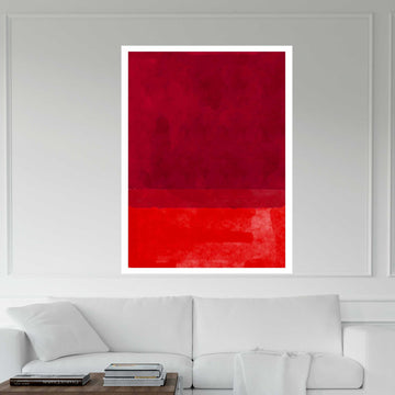 Mark Rothko Red Minimalist Canvas Wall Art