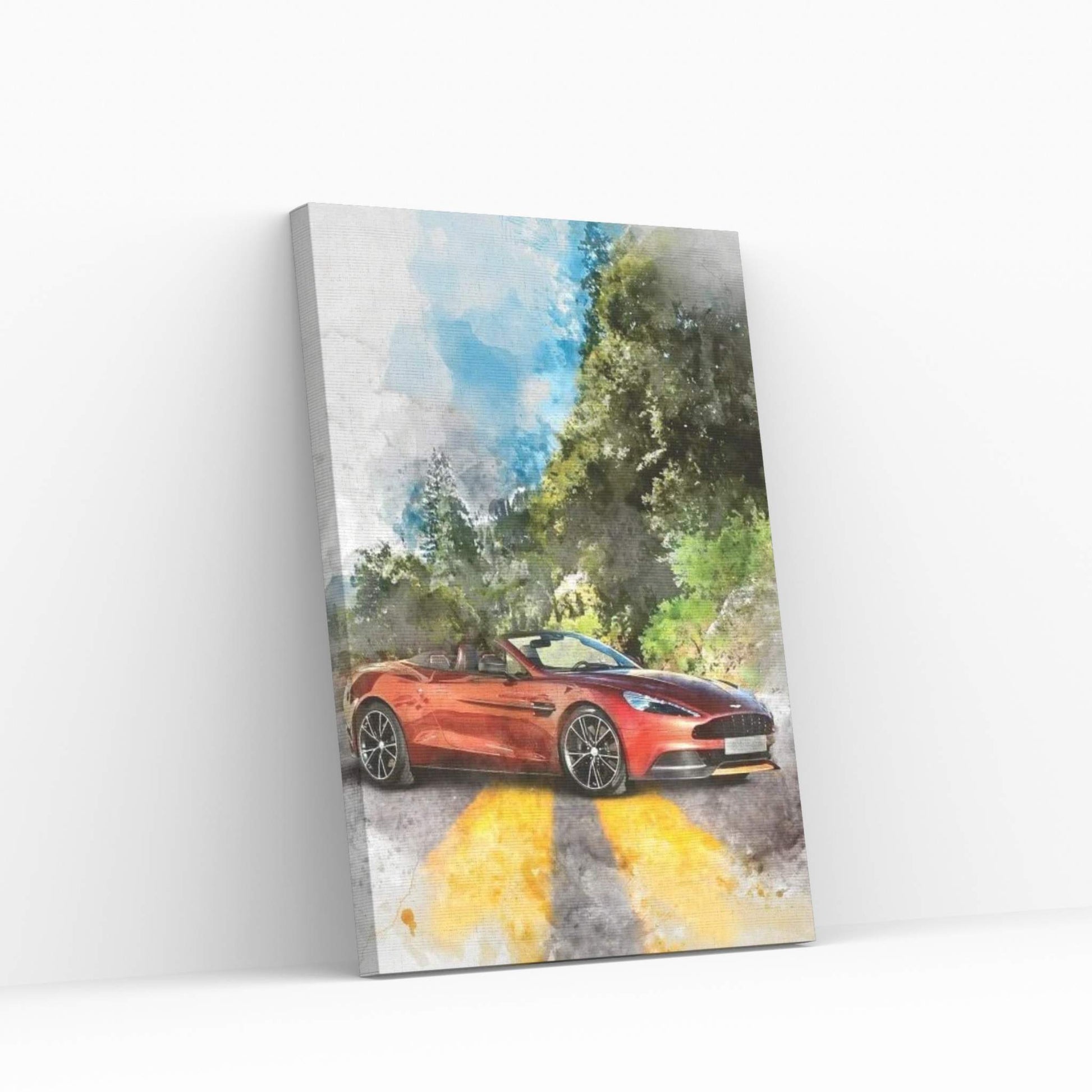 Aston Martin Vanquish Volante Canvas Wall Art - Y Canvas
