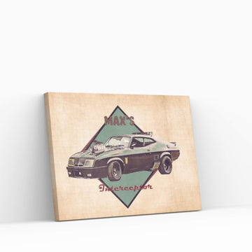 Max's Interceptor Canvas Wall Art - Y Canvas