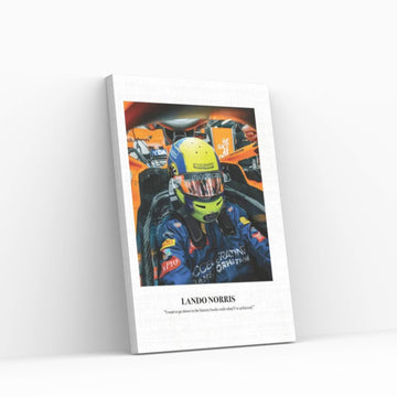 Lando Norris Cockpit Canvas Wall Art - Y Canvas