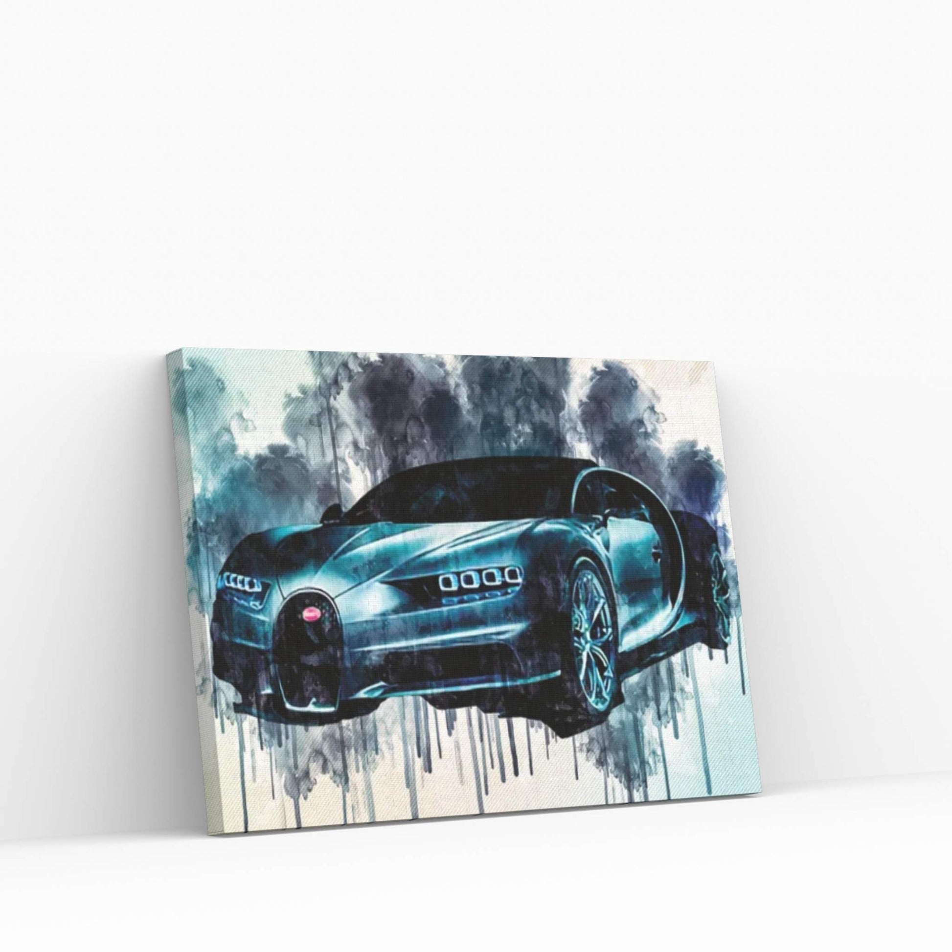 Bugatti Chiron 2018 Front View Supercar Hypercar Canvas Wall Art - Y Canvas