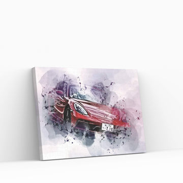 Porsche 718 Cayman Gts 2022 Canvas Wall Art - Y Canvas