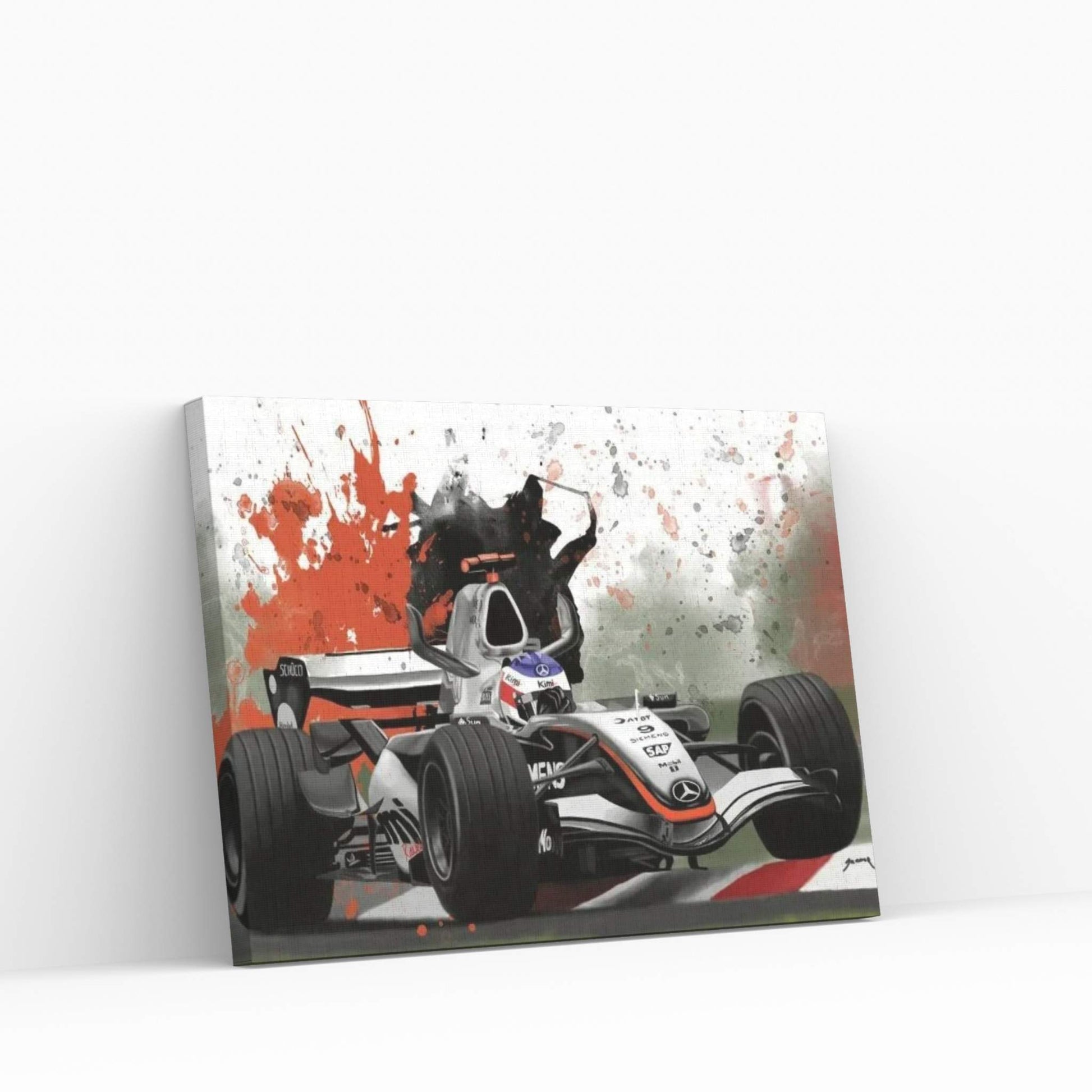 Fangio's Racecar Canvas Wall Art - Y Canvas